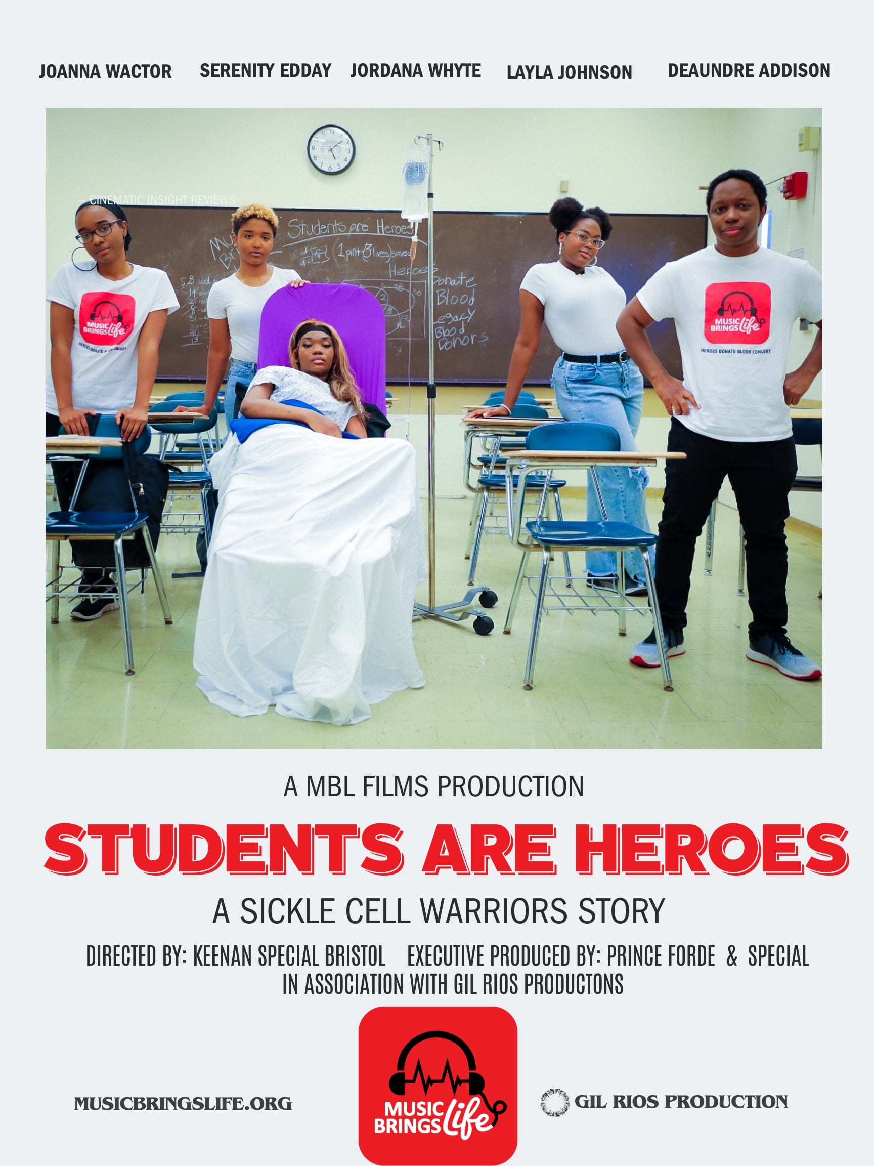 “STUDENTS ARE HEROES: A Sickle Cell Warrior’s Story” By “Music Brings Life”