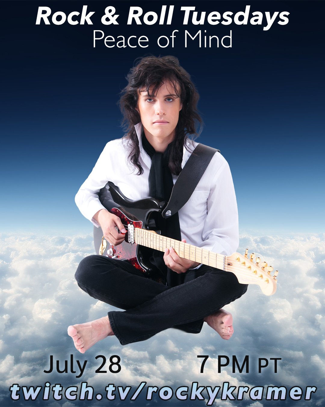 Rocky Kramer’s Rock & Roll Tuesdays Presents  “Peace of Mind” On Tuesday, July 28th, 2026 7 PM PT on Twitch